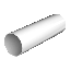 ТН ПВХ 125/82 мм, водосточная труба пластиковая (1,5 м),  - 1